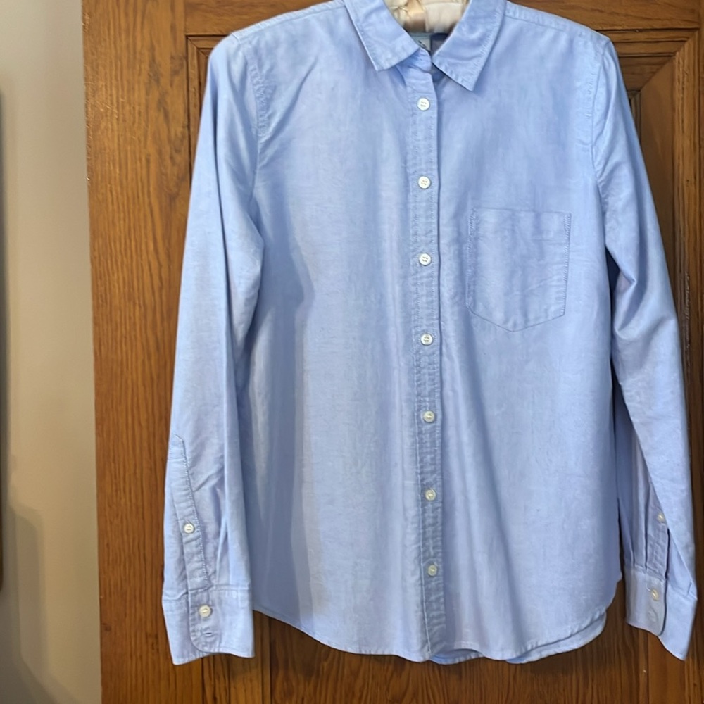 NWT JCrew Factory button-up oxford in signature fit; small; blue; g1209 - Picture 6 of 8